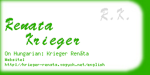 renata krieger business card